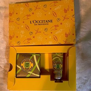 L’occitane soap and hand lotion travel set
